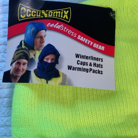 OccuNomix Cold Stress Safety Gear Yellow Knit Cap - Picture 5 of 7